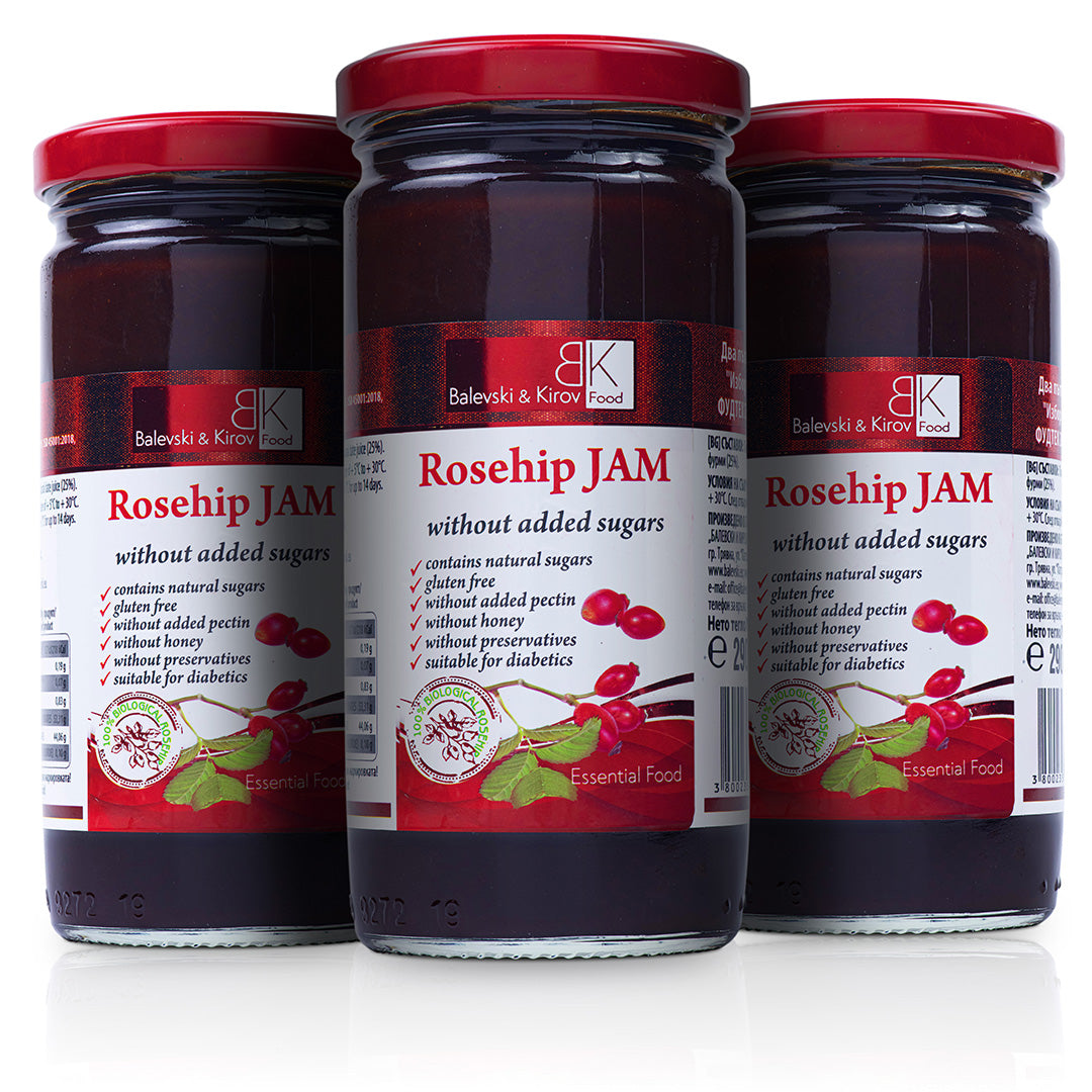 Šípkový džem bez cukru 3 ks - BIO